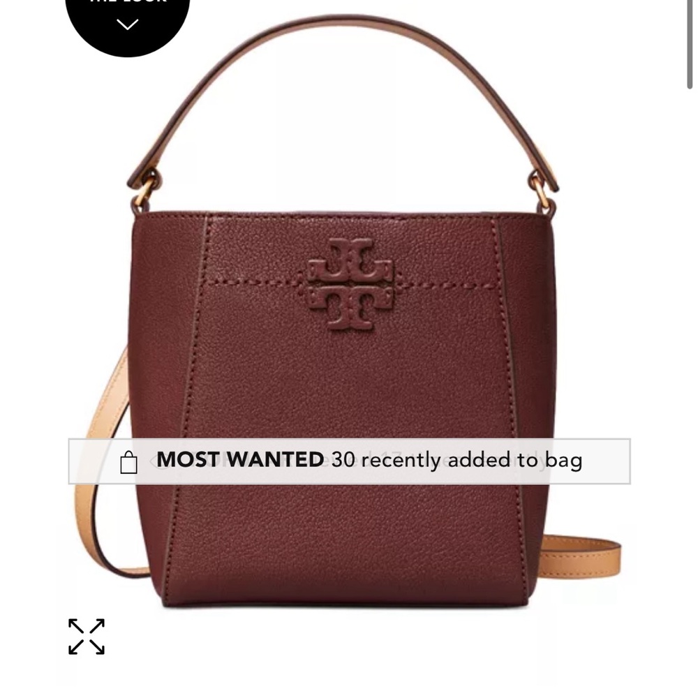 Tory burch mcgraw bucket bag
